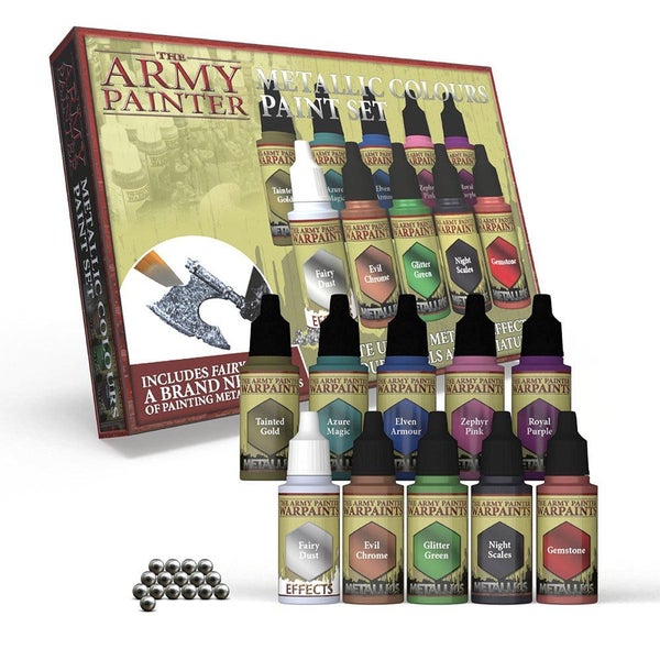 Army Painter WP8048 Paint Set Warpaints Metallic Colours Paint Set Carousel 1