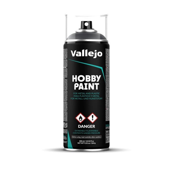 Vallejo AV28002 Aerosol Spray Primer Panzer Grey 400ml Carousel 1