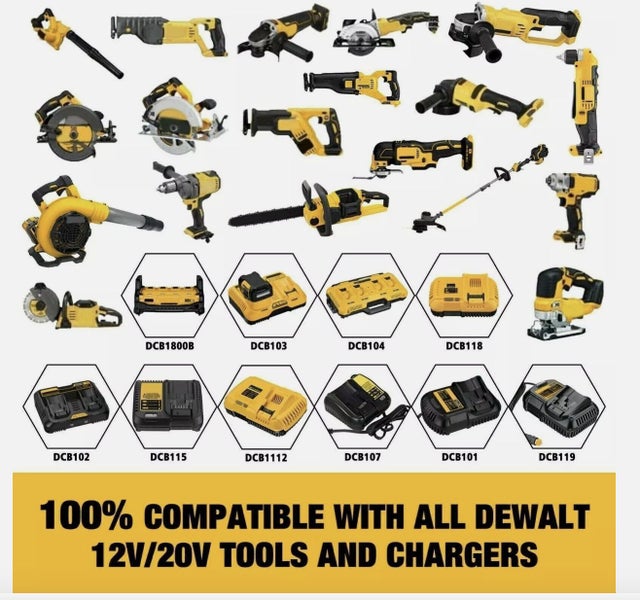 DCB546-XE 18V 9.0Ah for DeWalt XR Li-Ion Battery DCB205 DCB184-2 DCB200 DCB206 Carousel 2