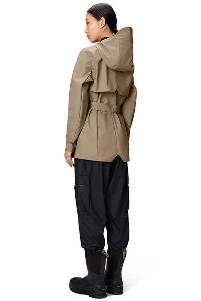 Rains Curve Jacket Beige Carousel 4