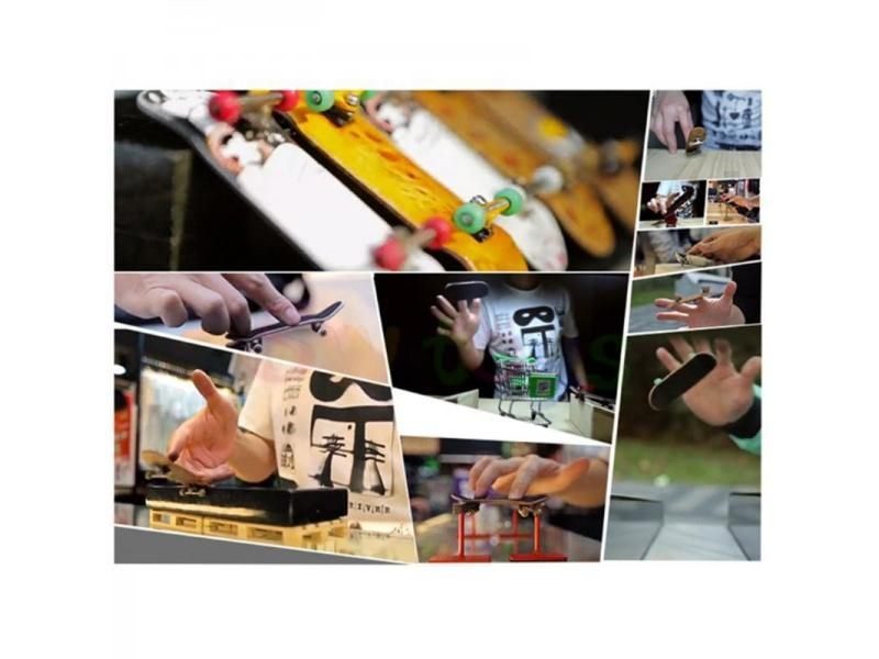 2PCS Finger Board Tech Truck Mini Skateboards Alloy Stent Party Favors Gift Carousel 1