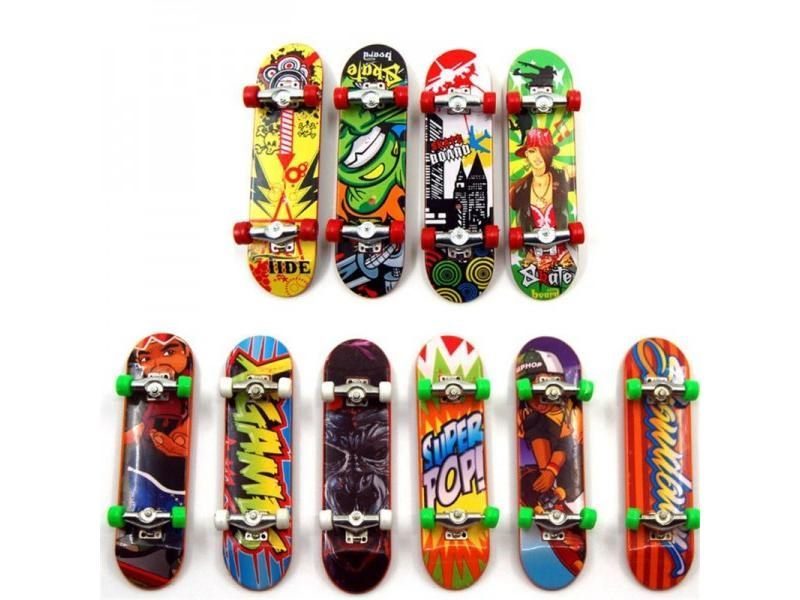 2PCS Finger Board Tech Truck Mini Skateboards Alloy Stent Party Favors Gift Carousel 4