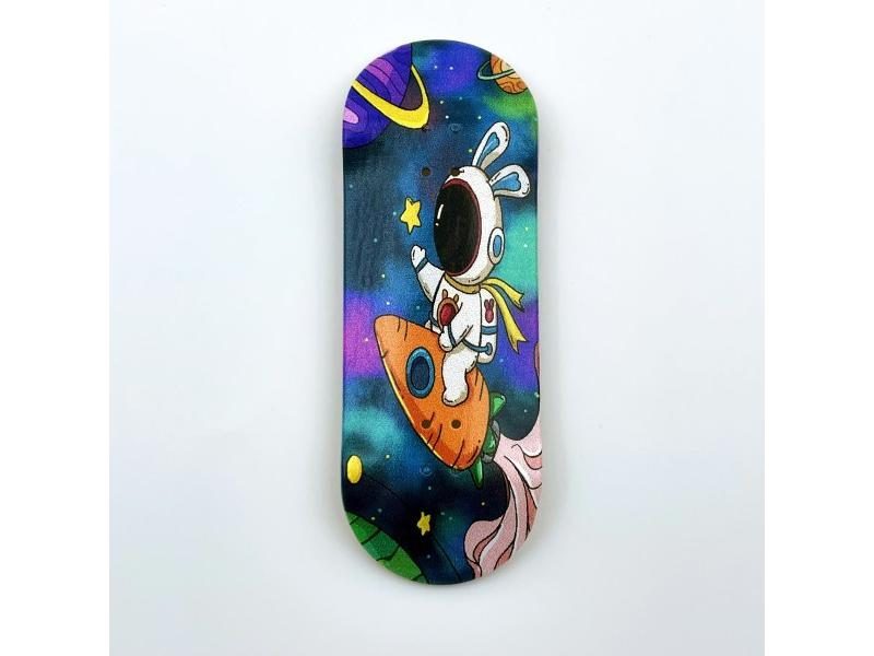 34mm Wooden Fingerboard Deck With Graphic For Professional Mini Finger Carousel 1