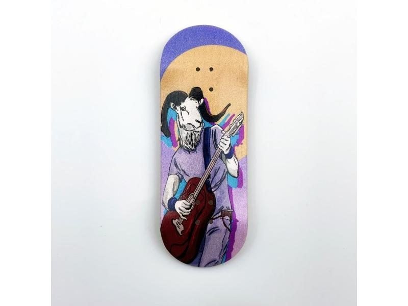 34mm Wooden Fingerboard Deck With Graphic For Professional Mini Finger Carousel 5