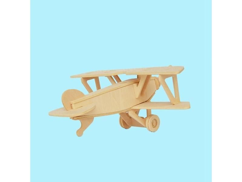 Model Wooden Airplane Plane Puzzlekits Kids Wood Jigsaw Airplanes3D Craft Carousel 1