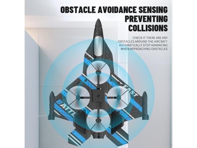 Camera RC Aircraft Obstacle Avoidance Fighter 2.4G Airplane Foam Plane Remote Carousel 2