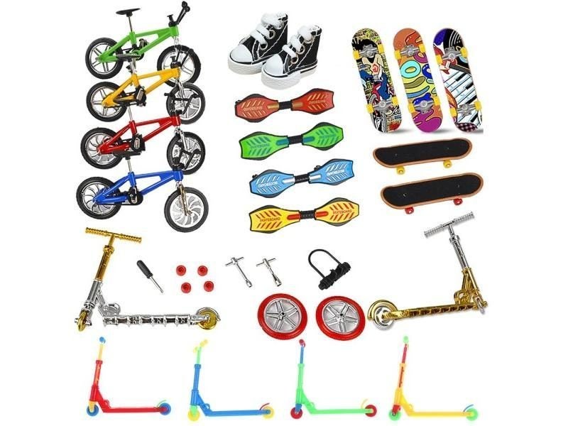 Finger Skate Board Bikes Tech Two Wheels Mini Scooter Fingertip Bmx Bicycle Set Carousel 1
