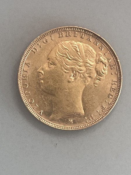 1886 Full 22-carat Gold Sovereign Melbourne Mint ('M') Carousel 1