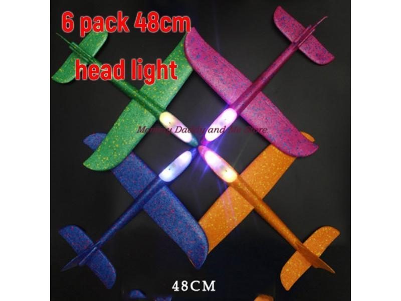 Foam Hand Throwing Airplanes Toy 37cm 48cm Flight Mode Glider Inertia Planes Carousel 1