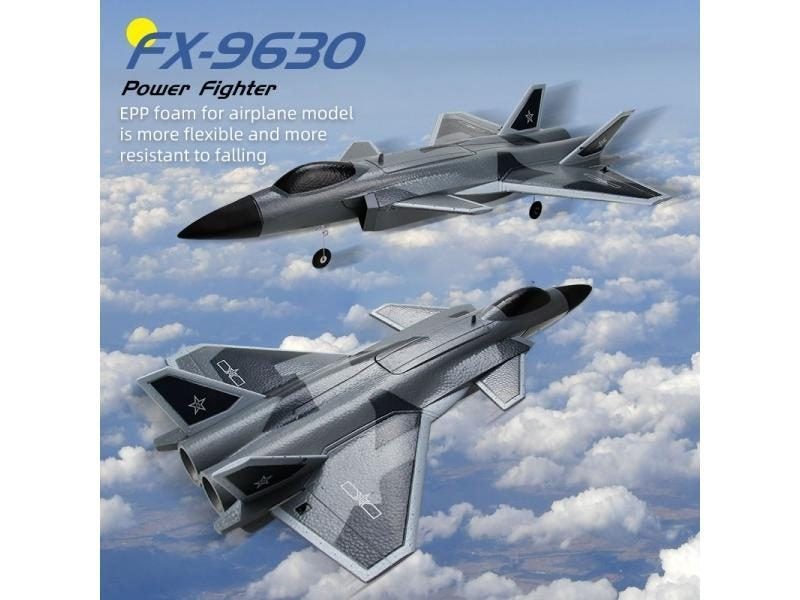 FX9630 RC Plane J20 Fighter Remote Control Airplane Anti-collision Soft Rubber Carousel 2