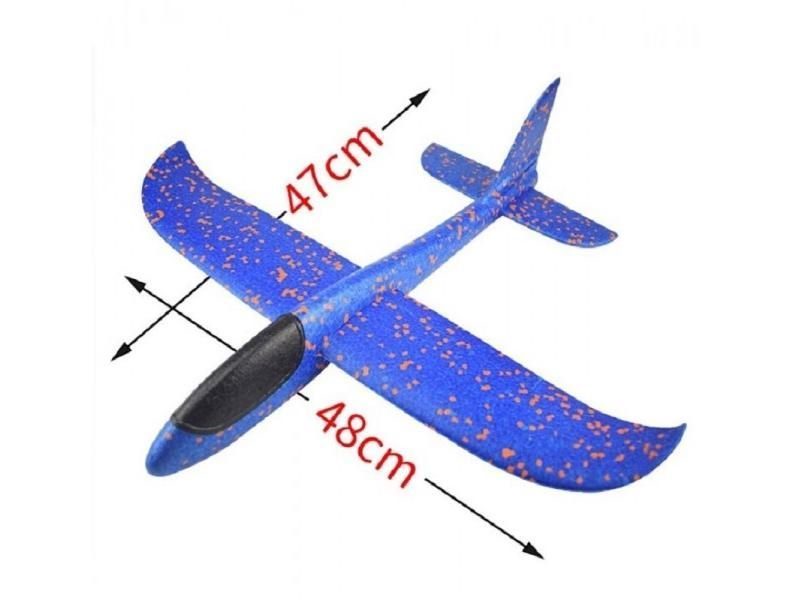 Foam Hand Throwing LED Airplanes Toy 48cm LED Flight Mode Glider Inertia Planes Carousel 4