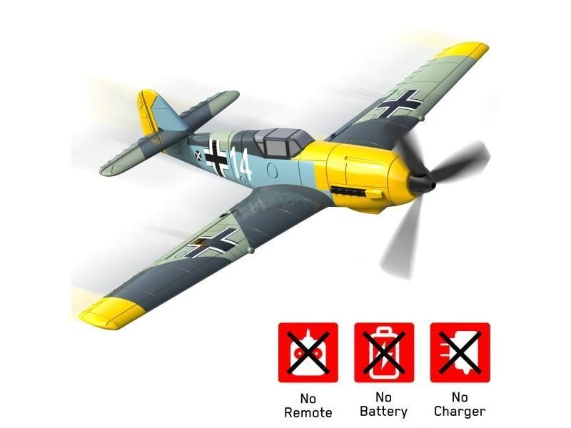 Remote Control Airplane BF109 2.4GHz 4CH 400mm Wingspan One Key U-Turn Carousel 1