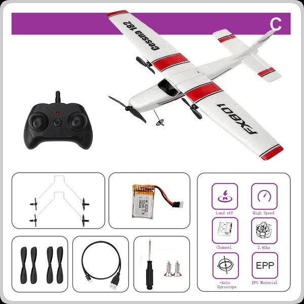 HYRC FX801 RTF Epp Foam UAV 150M Remote Control Glider Plane Kit Carousel 1