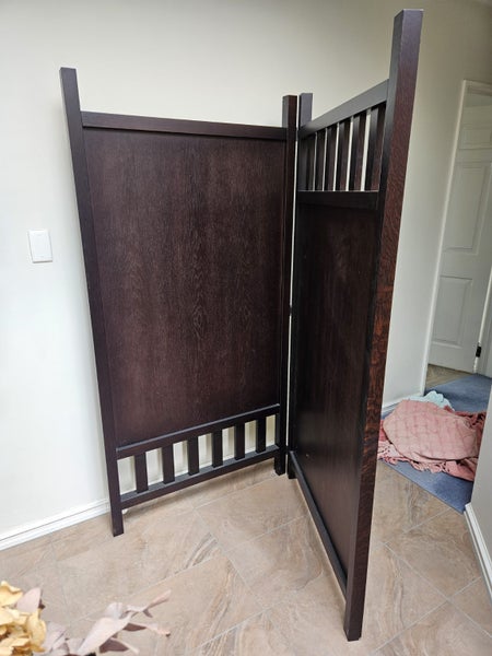 Elegance + design, free-standing privacy screen, dark-stained oak timber64473268130562110
