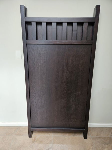 Elegance + design, free-standing privacy screen, dark-stained oak timber64473268130562112