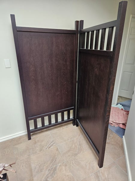 Elegance + design, free-standing privacy screen, dark-stained oak timber64473268130562113