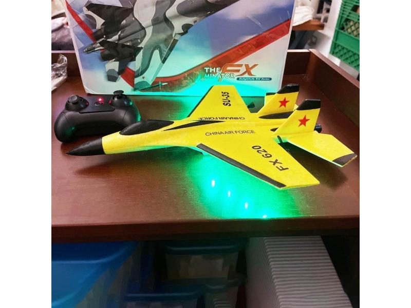 SU-35 RC Foam Airplane 2.4G RC Fighter Electric Outdoor Toy For Kids Boys Carousel 2