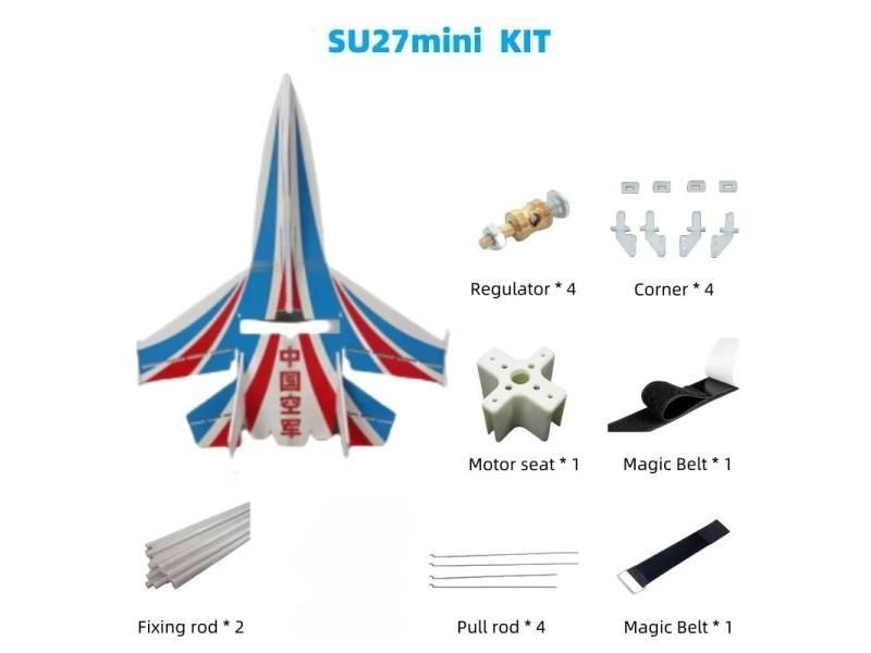 Su27mini Rc Beginner Training Plane 56cm Small Model Airplane KIT Remote Carousel 1