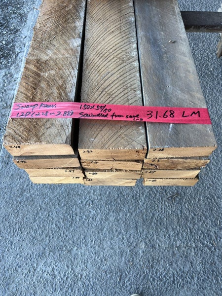 31.68 LM — 150 × 50 mm Solid Ancient Swamp Kauri Timber Lot64473956003202112