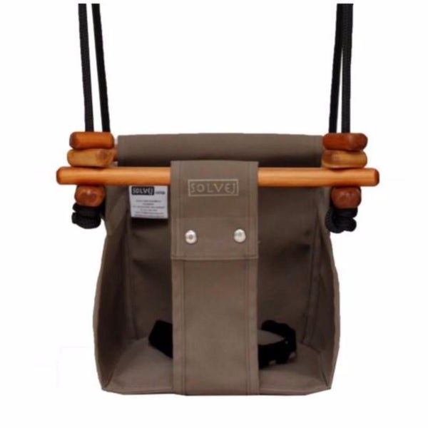 SOLVEJ Baby Swing - Classic Taupe Carousel 2