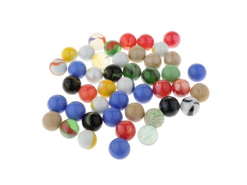 16mm Glass Marbles Pack Of 45 For Kids Marble Ball Run Game/Home Collections Carousel 2