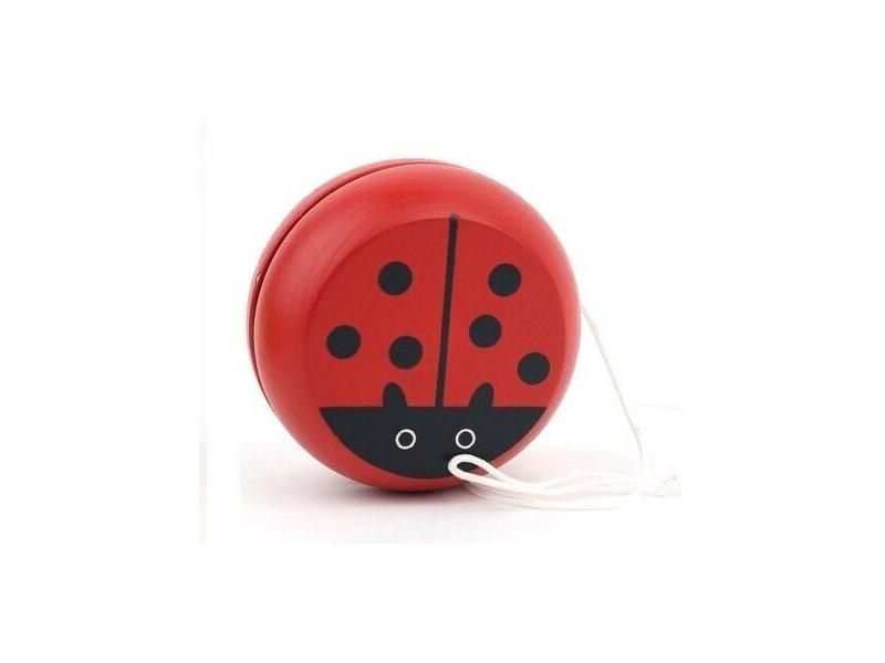 Red Cute Animal Yo-yo Toys Bearing Professional Yoyo Toys Wood High Precision Carousel 2
