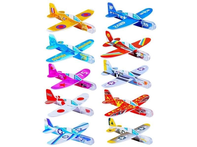 20Pcs Kids Party Supplies DIY Multicolor Foam Airplane Boys Girls Birthday Carousel 1