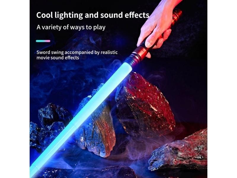 REikirc 75cm RGB Lightsaber 2 In 1 7 Colors Light Saber For 3 Kids Laser Sword Carousel 1