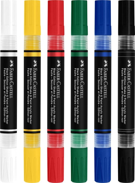 Faber Castell: Black Edition Shake & Painter Marker - Classic (Pack of 6) Carousel 2