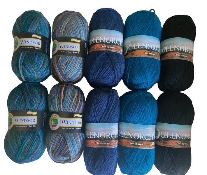 Countrywide Yarns Windsor & Glenorchy 8ply mixed 10 pack***$1 RESERVE*** Carousel 1