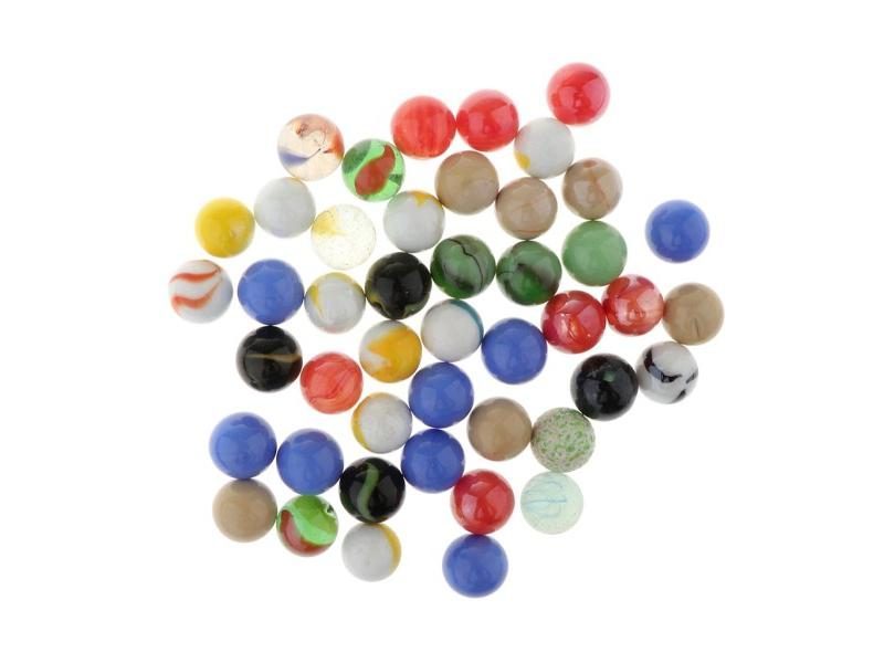 16mm Glass Marbles Pack Of 45 For Kids Marble Ball Run Game/Home Collections Carousel 4