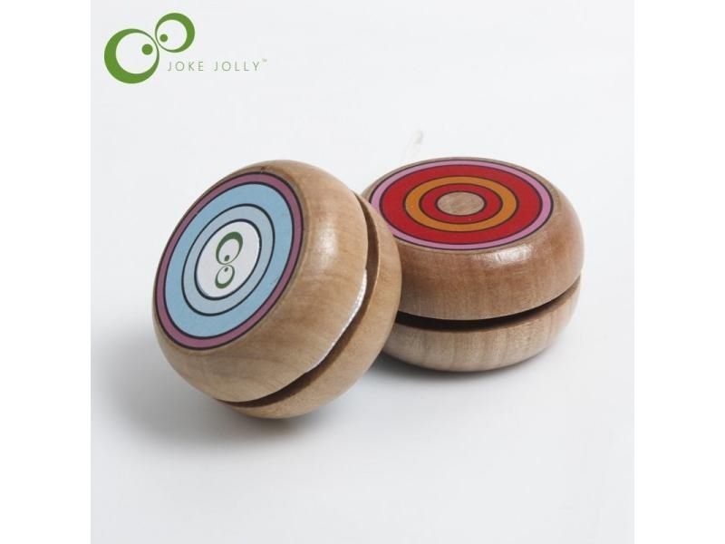 Wooden YOYO Yo Yo Kids Classic Toys Xmas Gifts Party Favors Kindergarten School Carousel 2
