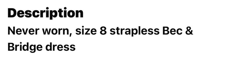 New Bec and Bridge Cocktail Dress 8 Carousel 5