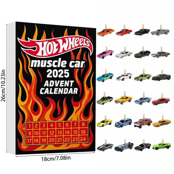 Christmas Muscle Car Advent Calendar Christmas Countdown Calendar Carousel 8