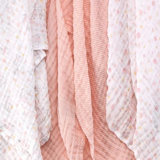 LITTLE LINEN MUSLIN 3PK - BALLERINA BUNNY Carousel 2