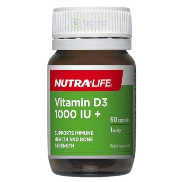 Nutra-Life, Vitamin D3 1000IU+, 60 caps Carousel 1