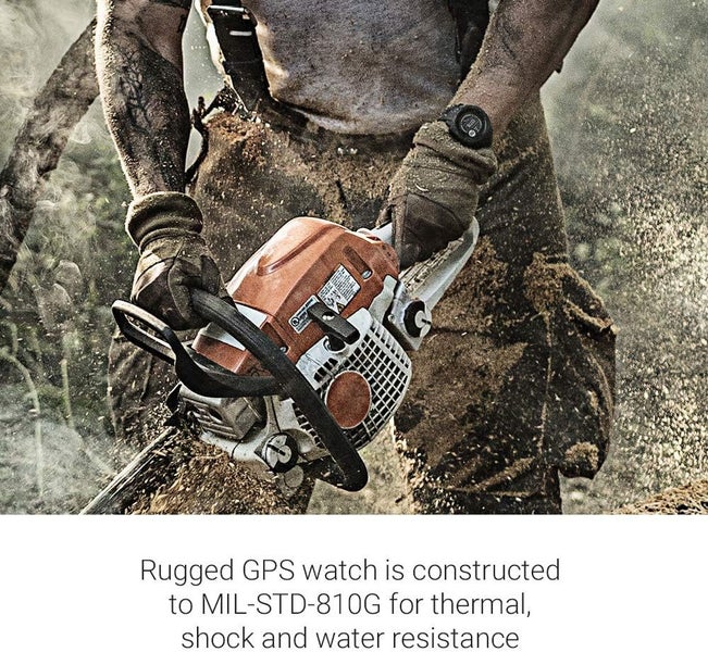 Garmin Instinct, Rugged Outdoor GPS Watch, Tundra Carousel 8