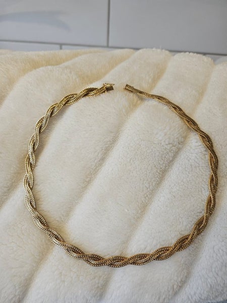 18ct Gold Double woven Necklace Carousel 1