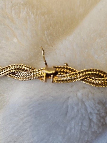 18ct Gold Double woven Necklace Carousel 2