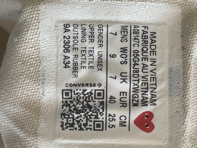 Comme Des Garçon Multi Heart Chucks64482544843779112