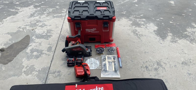 Brand new Milwaukee M18 cordless cut track saw kit and guide rail64483361369091110