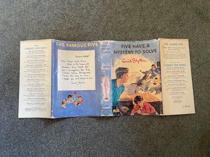Five Have a Mystery to Solve - Enid Blyton FIRST EDITION/ORIGINAL DJ64483541793665113