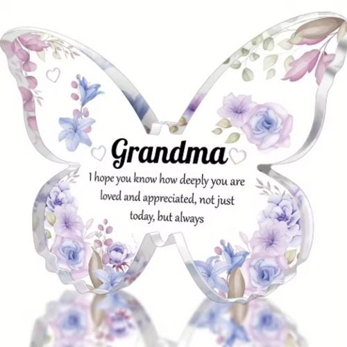Grandma Acrylic Stand Alone Butterfly Carousel 1