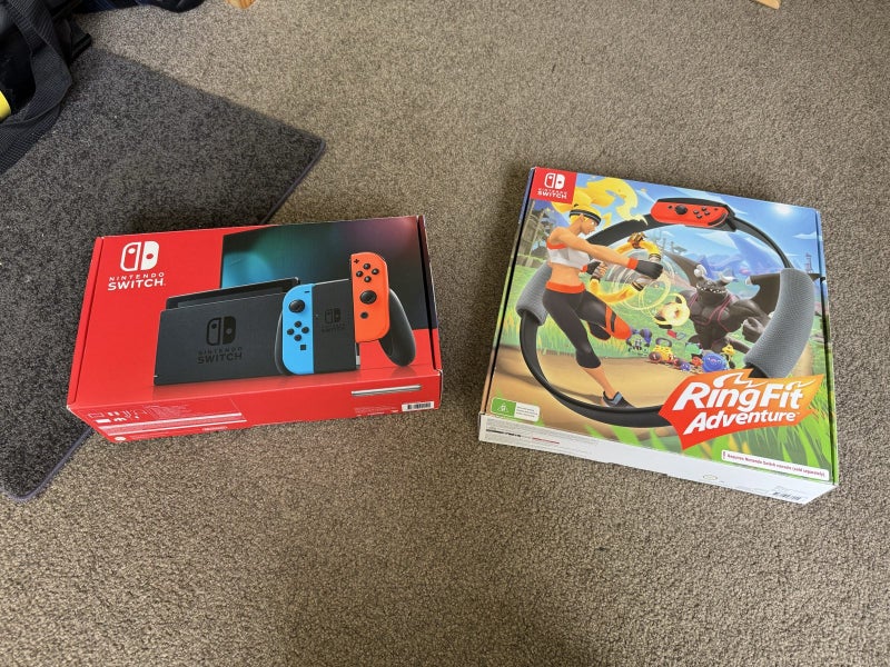 *** EX-cond Nintendo Switch HAC-001(-01) RingFit microSD card Case $1=R *** Carousel 1