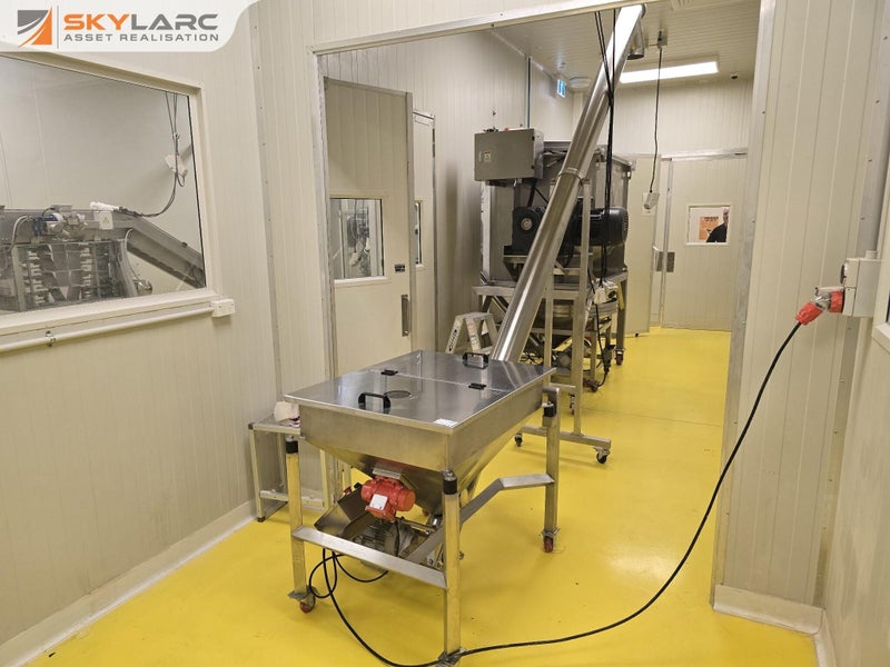 Stainless Steel Screw Auger Conveyor with Hopper and Control Panel Carousel 1