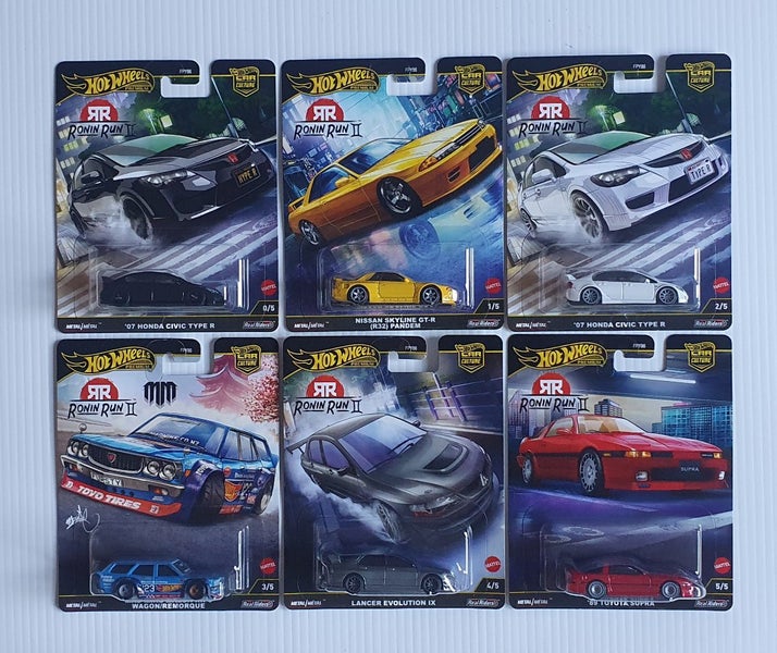 Hot Wheels Ronin Run 2 Set Incl Chase Civic Type R Carousel 1