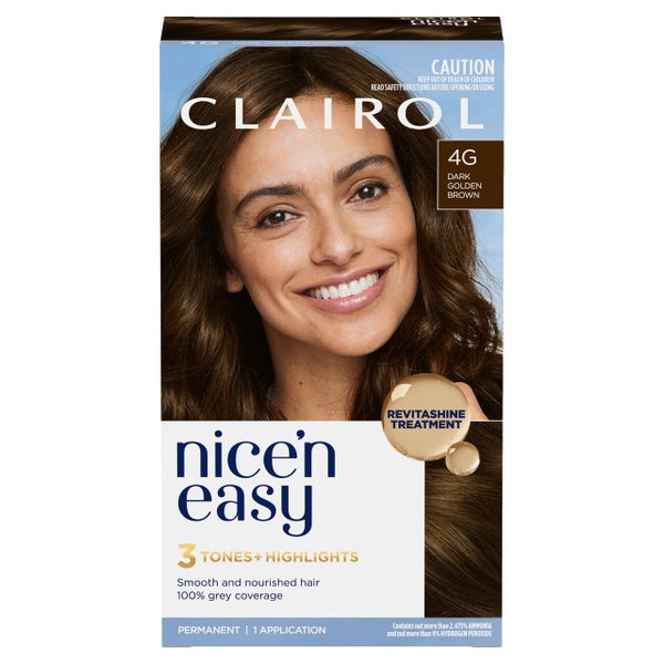 Clairol Nice 'N Easy 4G Natural Dark Golden Brown Permanent Hair Colour Carousel 2