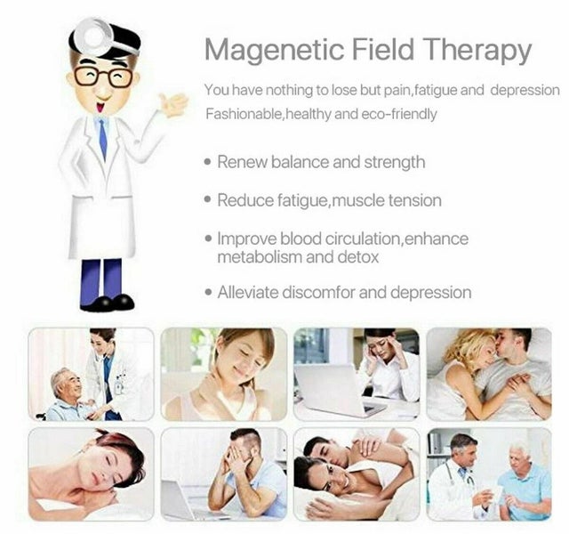 Men Red Copper Therapy Bracelet for Arthritis Pain Carousel 4