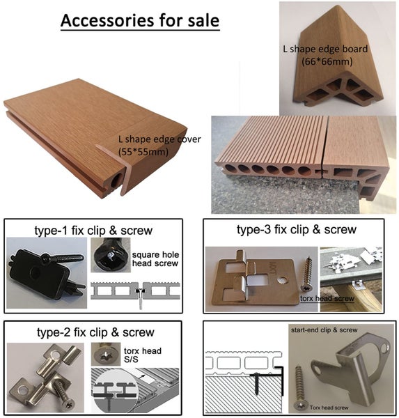 Decking WPC Composite Decking Wood Plastic Decking Board 5.4mX150mmX25mm Carousel 3
