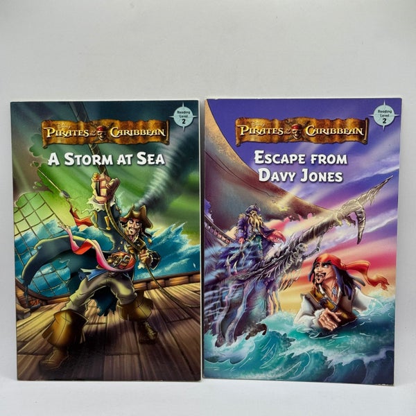 Pirates of the Caribbean Reading Level 2 Book Set (A Storm at Sea & Escape fr...64489509137922110